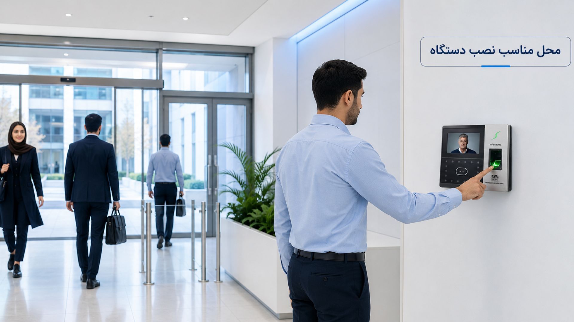 دستگاه حضور و غیاب را کجا نصب کنیم